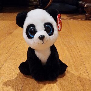 NWT Ty "Ming" The Panda Beanie Baby Stuffed Animal Toy